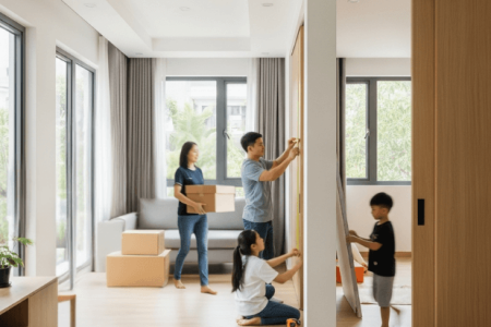 Tư duy thiết kế luồng vận hành ngăn nắp khi sửa nhà để tách phòng cho con